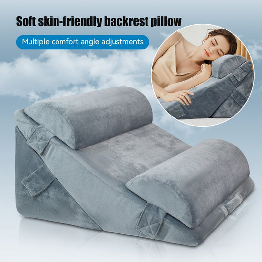 Wedge Pillow Set for Sleep Support (4pcs)-1