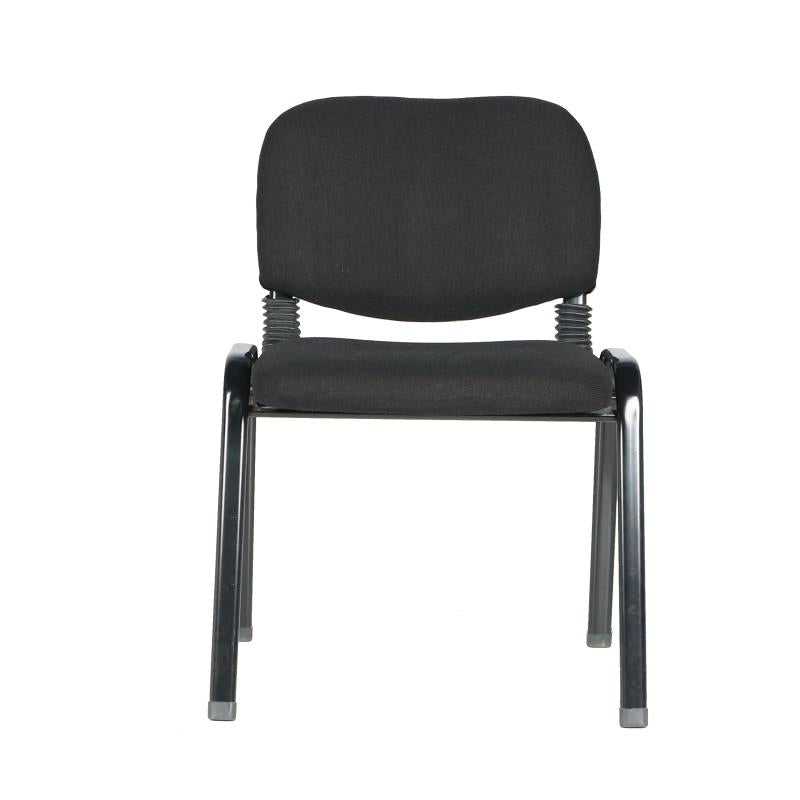 Stackable & Linkable Office Conference Visitor Community Chairs (Set of 7-Black)