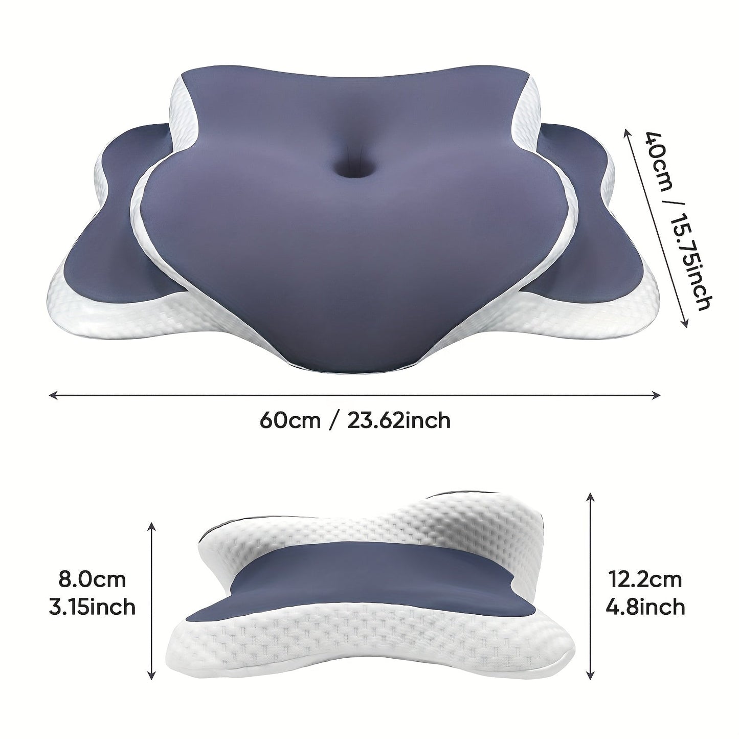 Butterfly Memory Foam Pillow for Neck Support Sleep-2