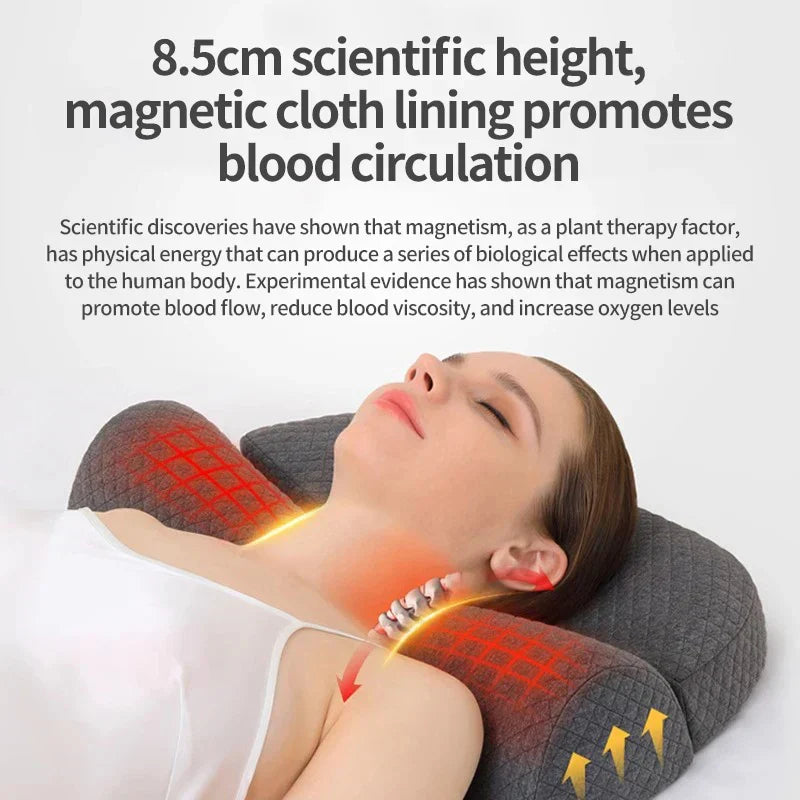 Ergonomic Memory Foam Cervical Pillow Orthopedic Contour Grey-2