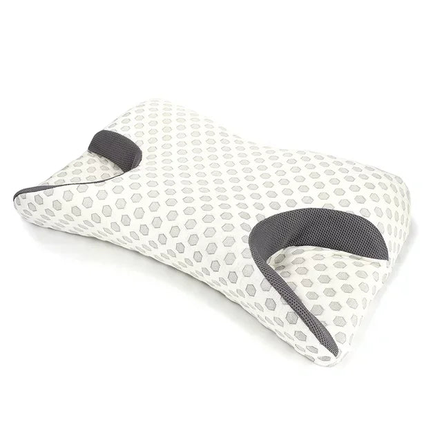 Odorless Contour Memory Foam Pillow Medical-Grade Support White