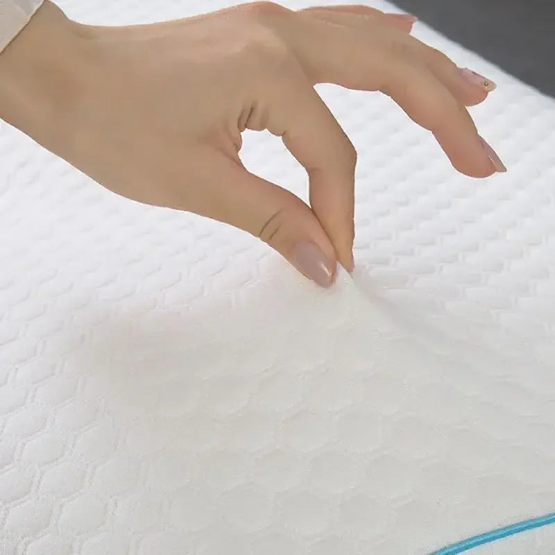 Orthopedic Memory Foam Side Sleeper Pillow Cervical Support White
