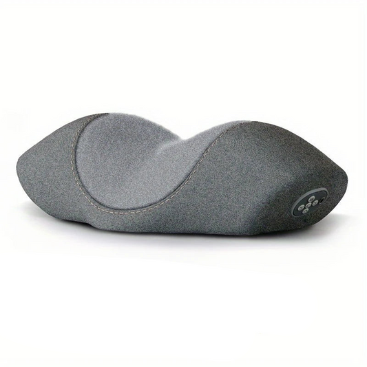 Wireless Cervical Massage Pillow Memory Foam Neck Support Grey
