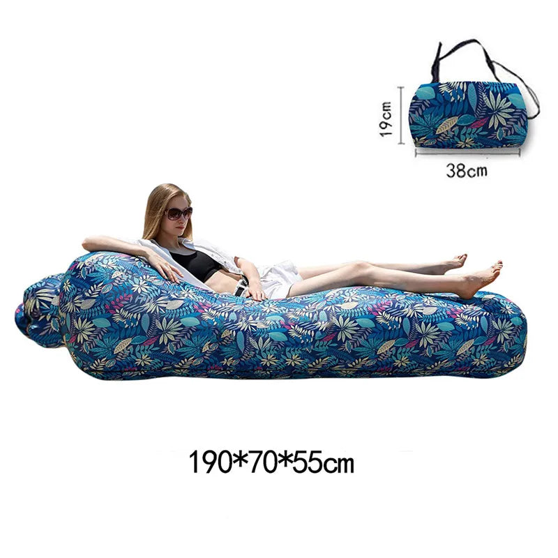 Portable Inflatable Sofa Bed - Outdoor Lazy Chair, Waterproof Lounger