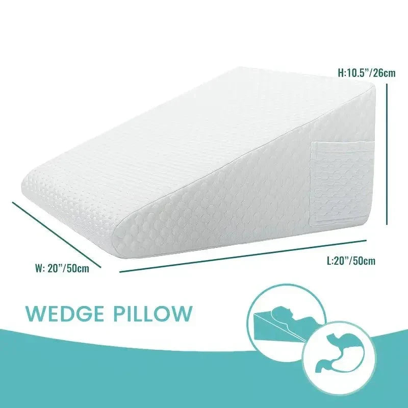 Float on a Cloud of Comfort - Memory Foam Wedge Pillow-2