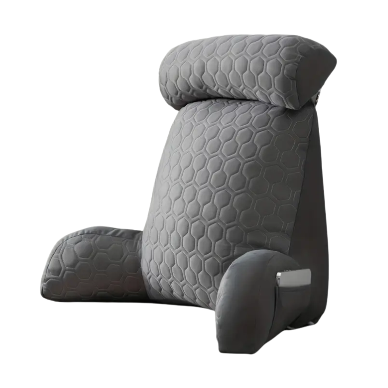 Cool Latex Reading Pillow with Armrests & Pockets-0
