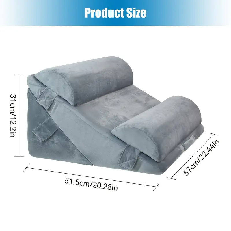 Wedge Pillow Set for Sleep Support (4pcs)-4