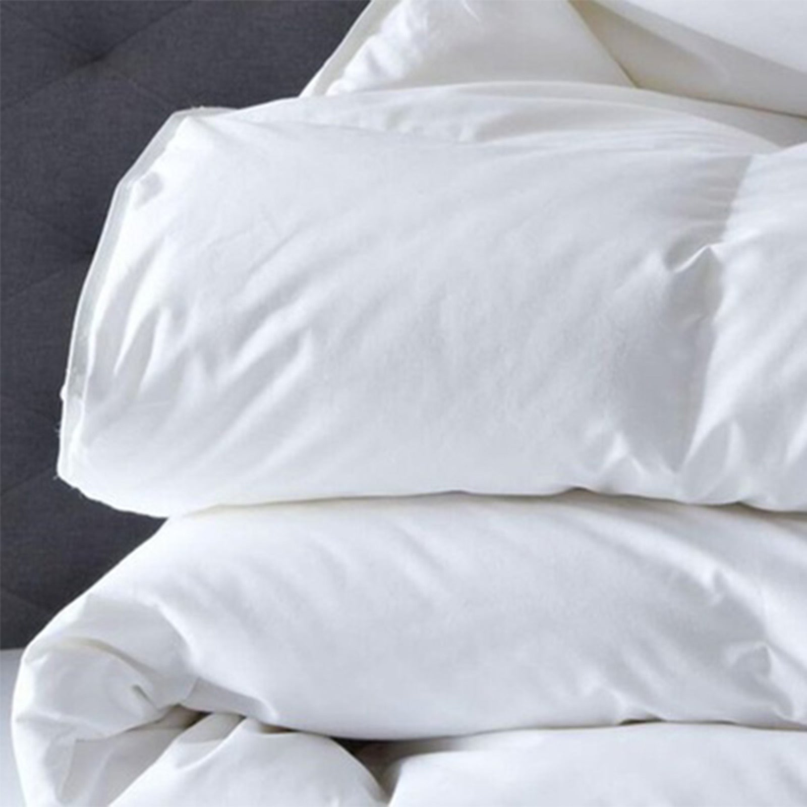 Royal Comfort Duck Feather And Down Quilt Size: 95% Feather 5% Down 500GSM White Cotton - King Single-1