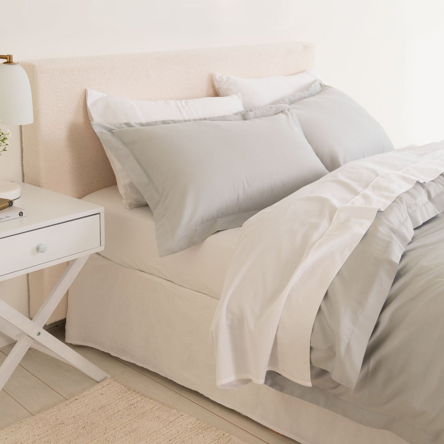 Royal Comfort - Balmain 1000TC Bamboo cotton Quilt Cover Sets (King) - Cool Grey-0