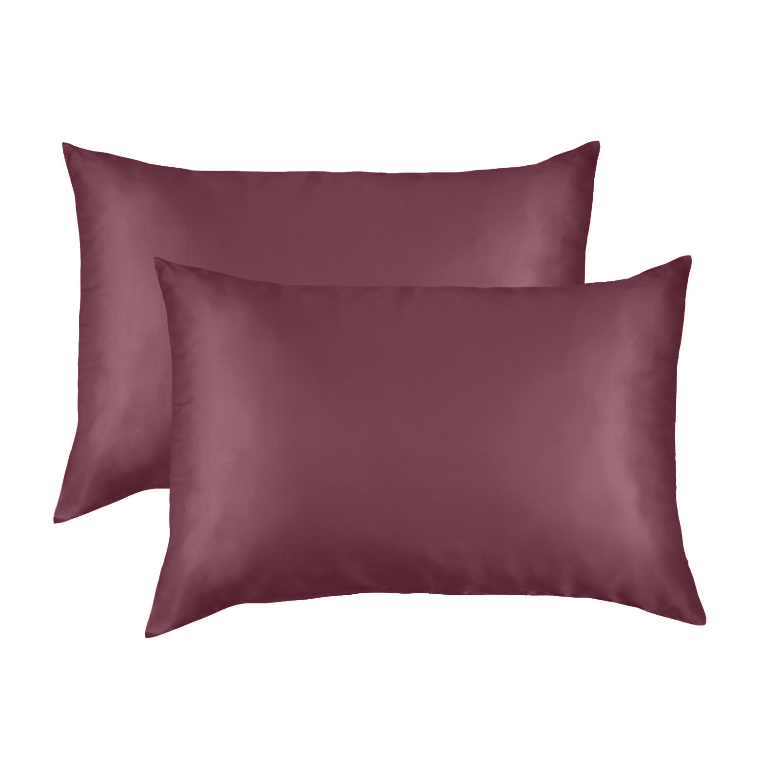 SILK PILLOW CASE TWIN PACK - SIZE: 51X76CM? - Malaga Wine-3