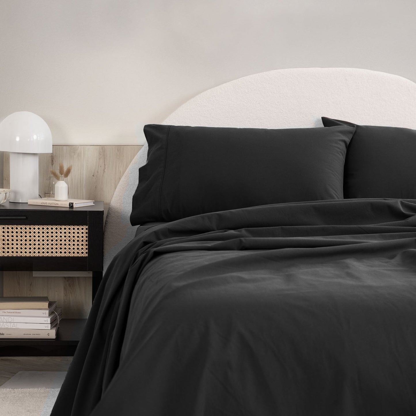 Royal Comfort Vintage Washed 100 % Cotton Sheet Set Single - Charcoal-0