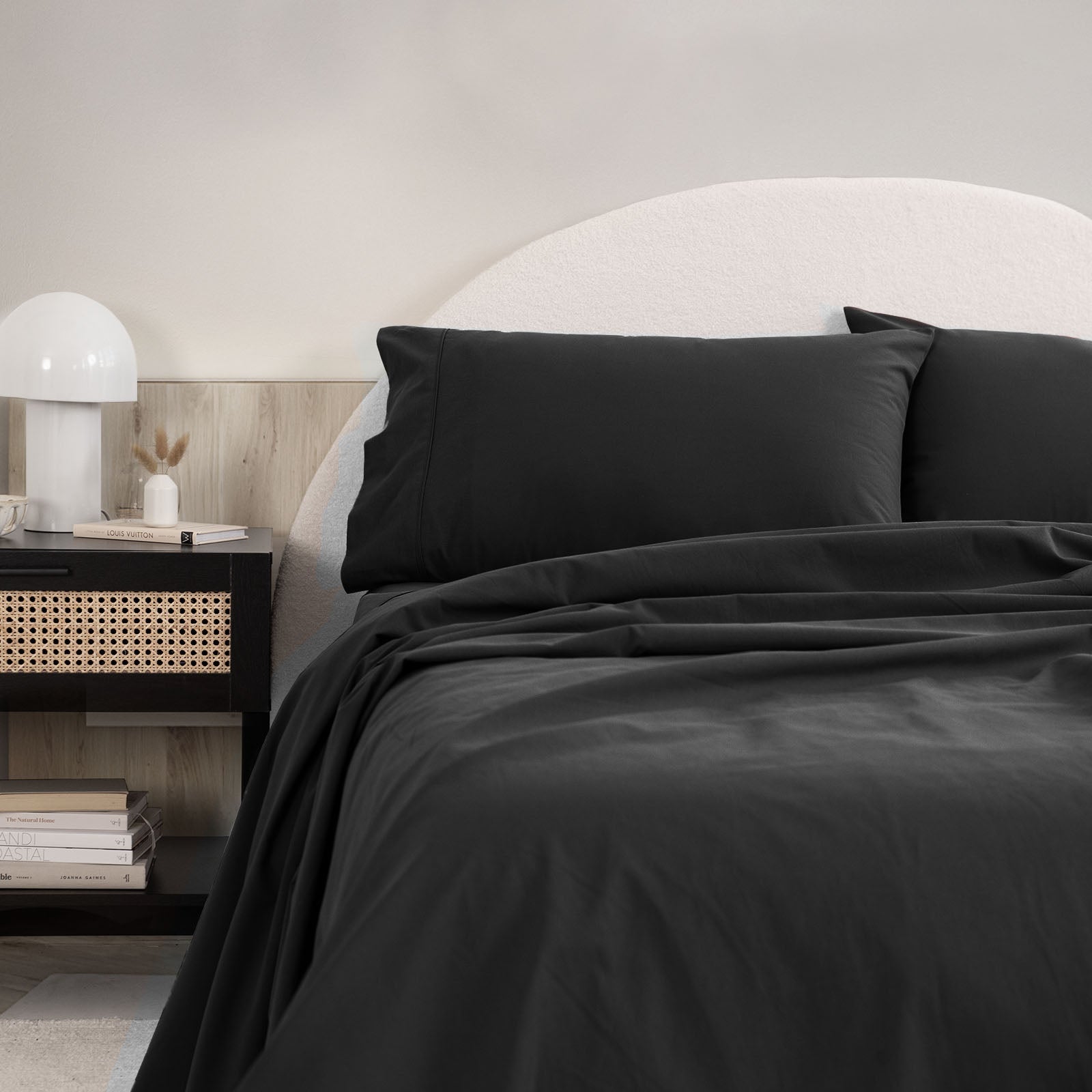 Royal Comfort Vintage Washed 100 % Cotton Sheet Set Single - Charcoal-0