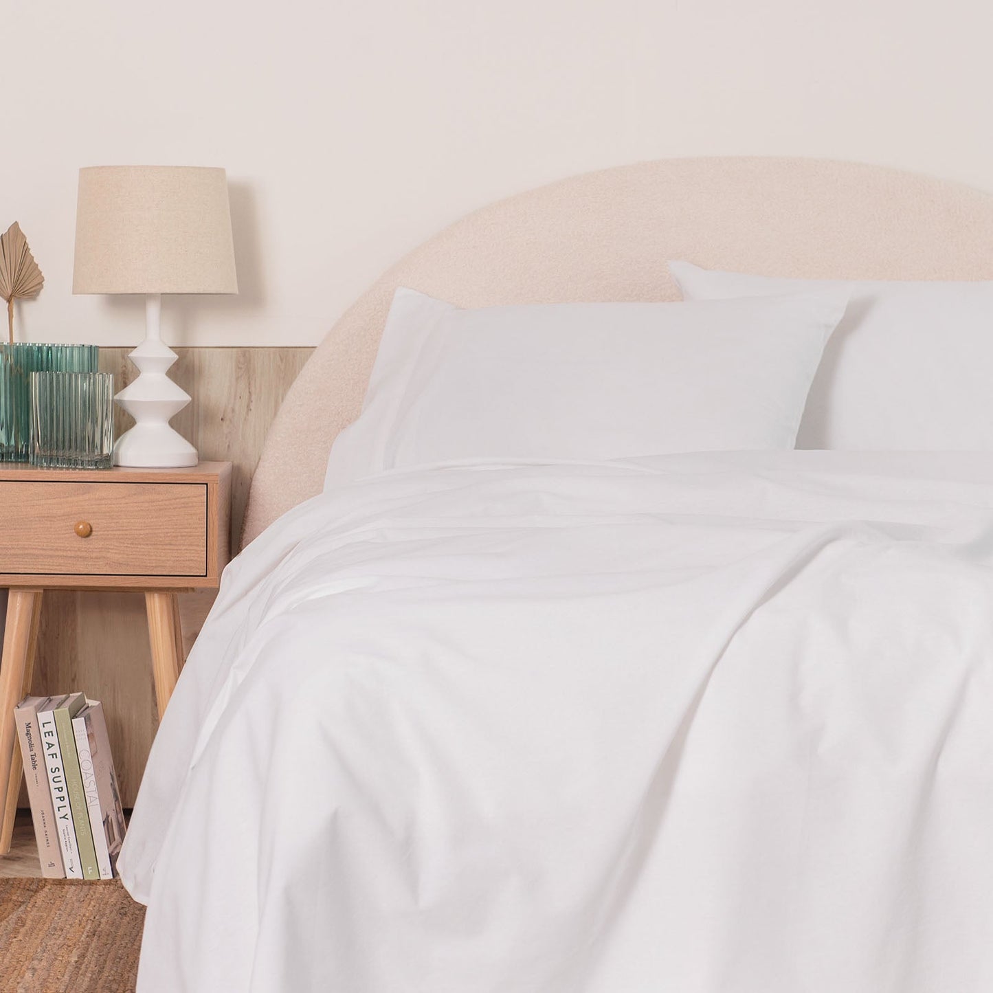 Royal Comfort Vintage Washed 100% Cotton Sheet Set King - White-0