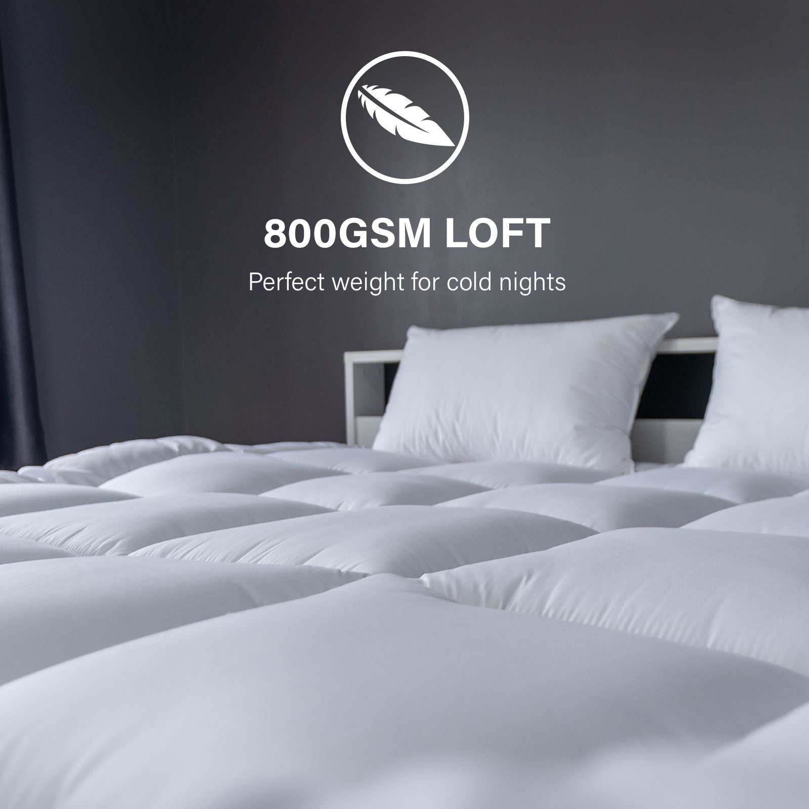 Royal Comfort 800GSM Silk Quilt - Double-3