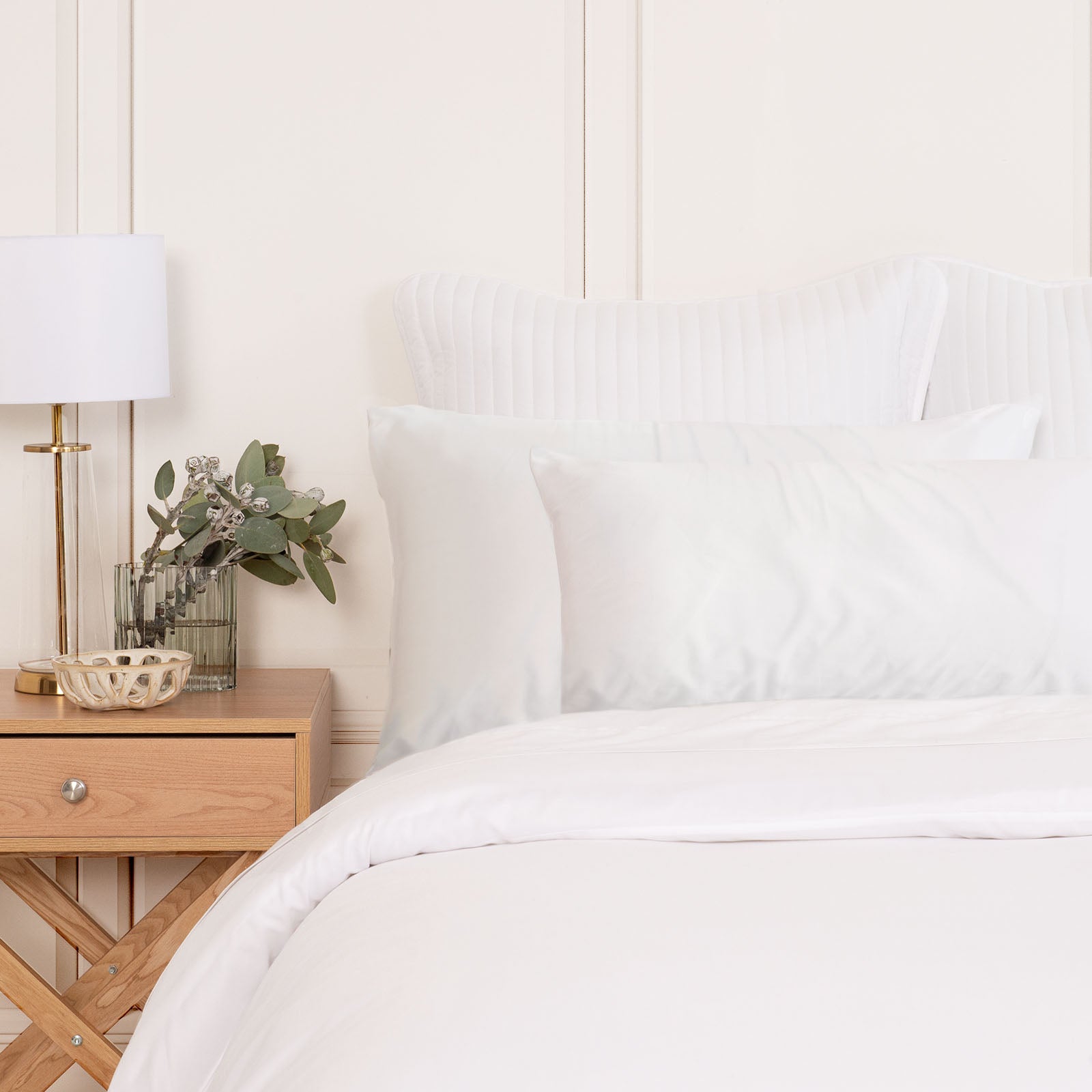 MULBERRY SILK PILLOW CASE TWIN PACK - SIZE: 51X76CM - WHITE-0