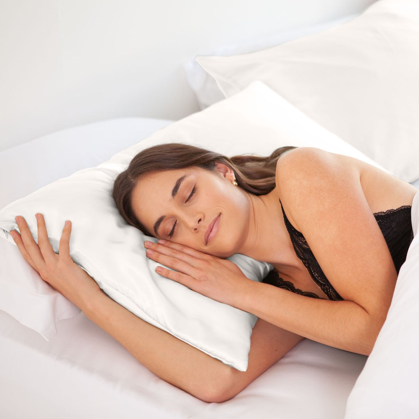 MULBERRY SILK PILLOW CASE TWIN PACK - SIZE: 51X76CM - IVORY-1