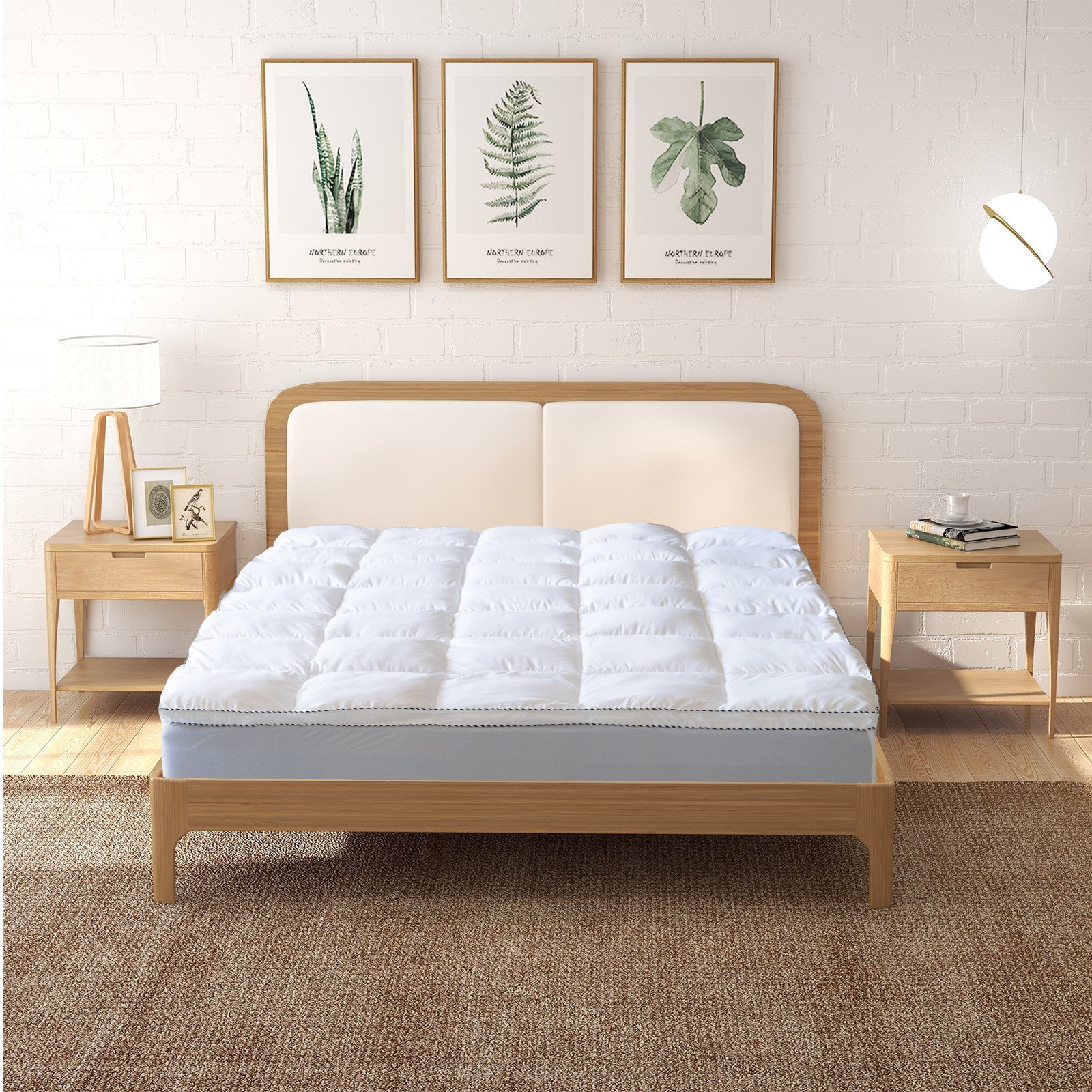 Royal Comfort Bamboo Topper - 5cm Gusset-Queen - 1000GSM-0