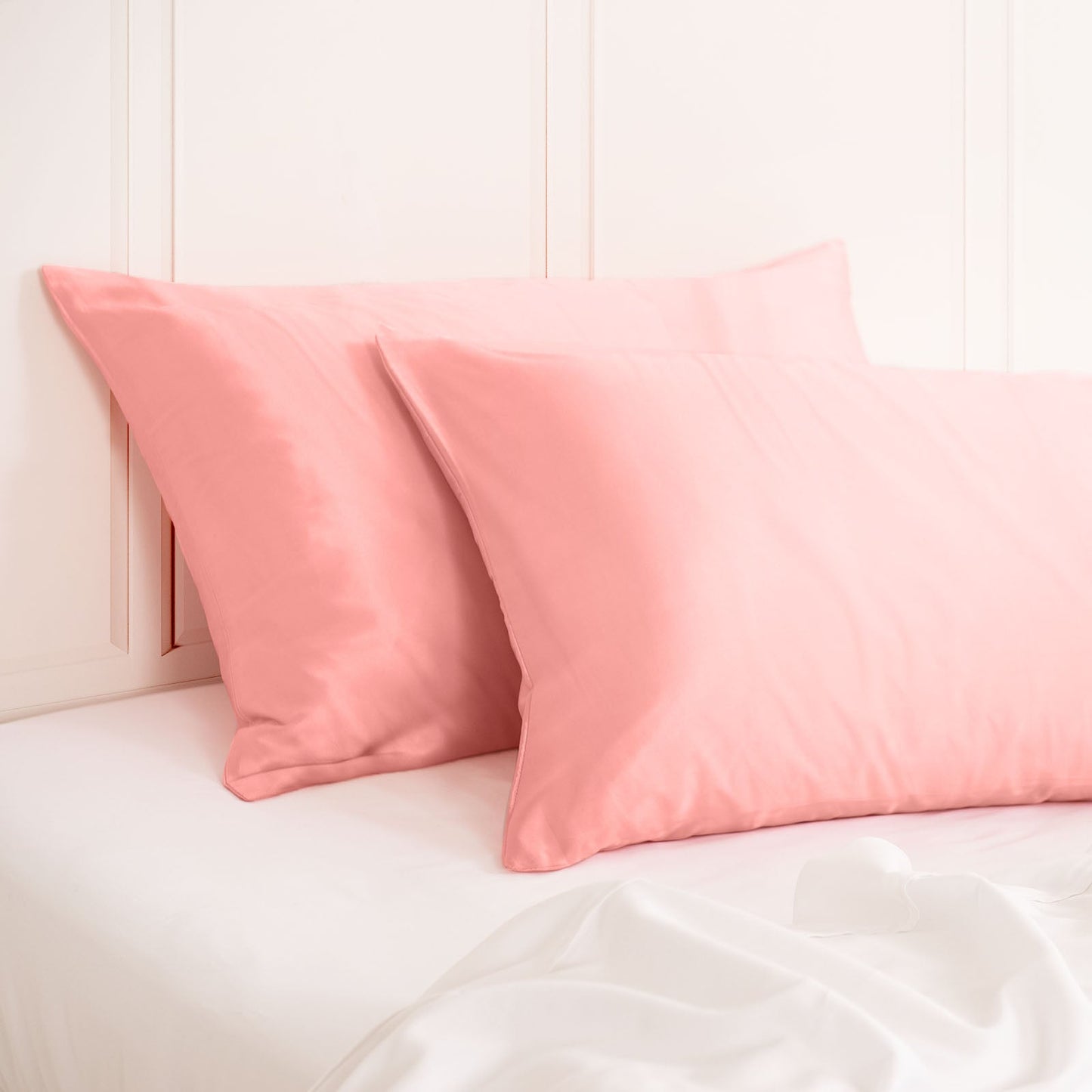 MULBERRY SILK PILLOW CASE TWIN PACK - SIZE: 51X76CM - BLUSH-3