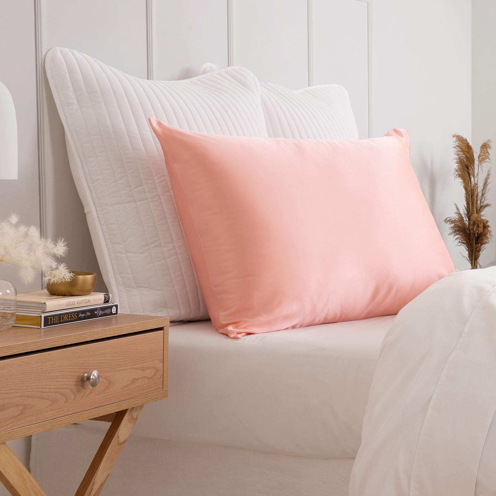 Pure Silk Pillow Case by Royal Comfort-Blush-0