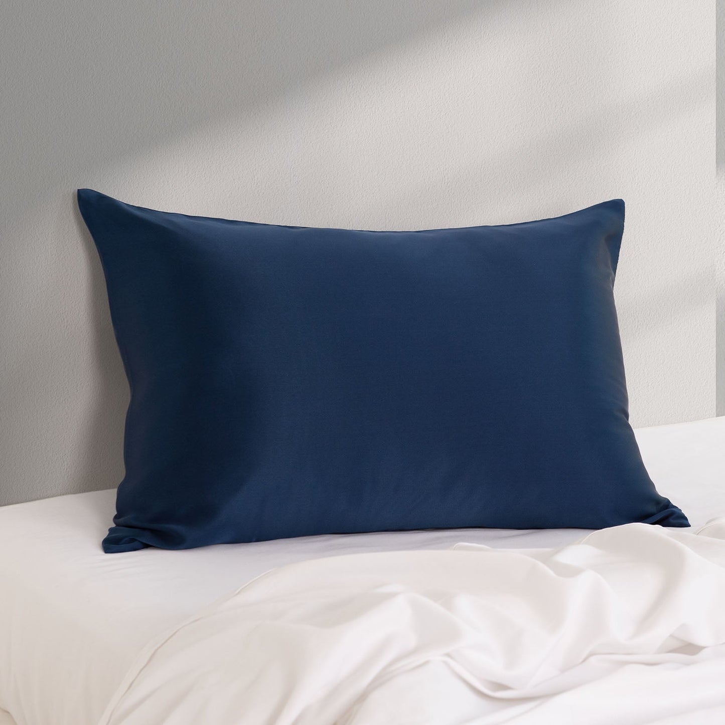 Pure Silk Pillow Case by Royal Comfort-Navy-2