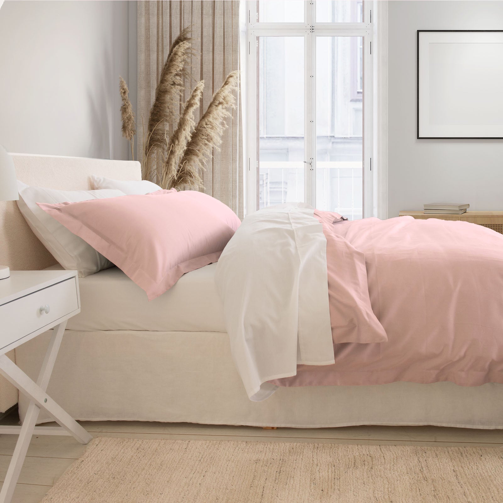 Royal Comfort - Balmain 1000TC Bamboo cotton Quilt Cover Sets (Queen) - Blush-1