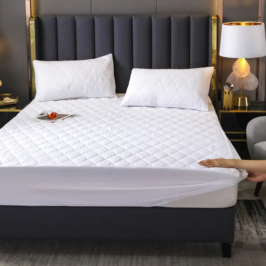 Waterproof Bed Cap Set with Fitted Sheet and Pillowcases