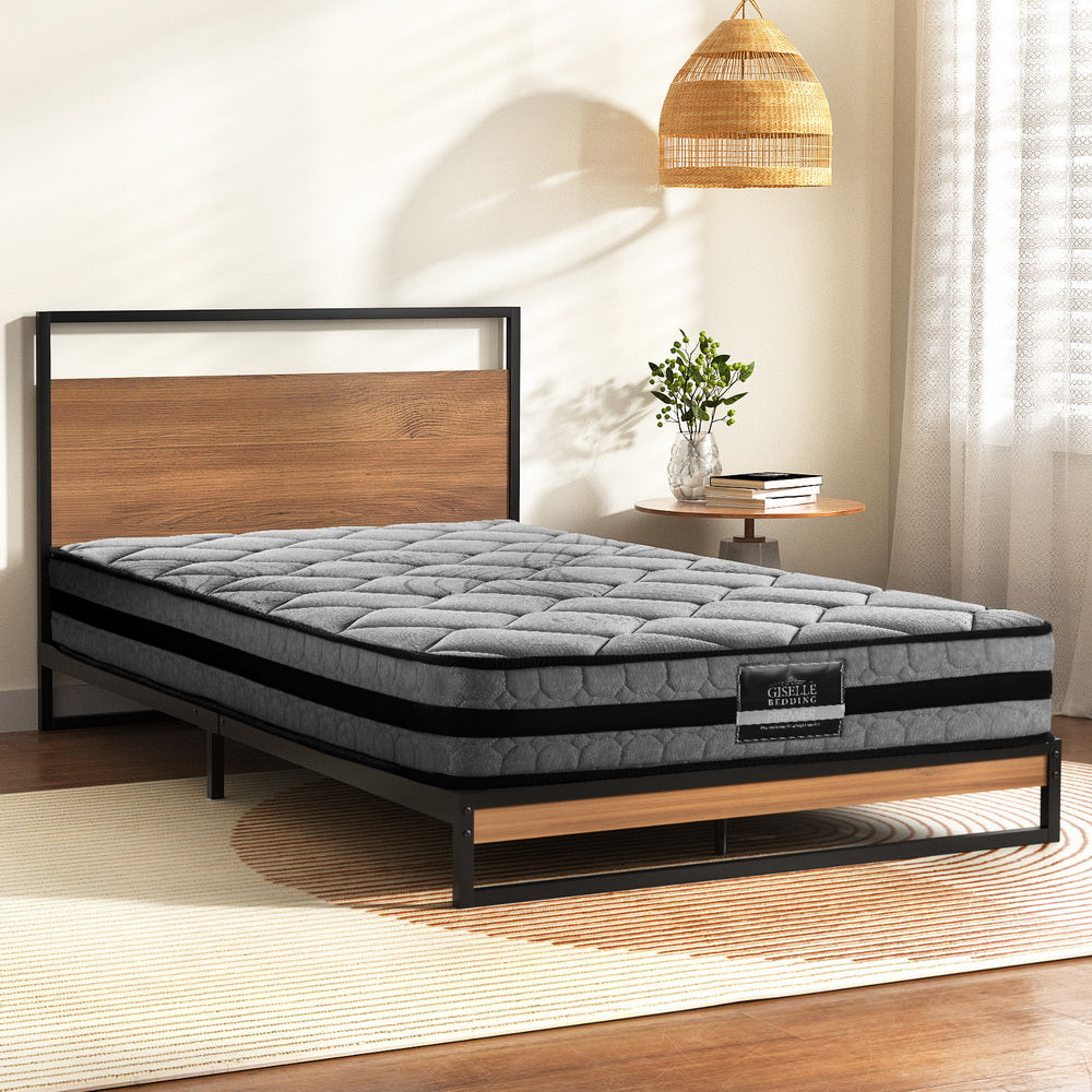 Artiss  Metal Bed Frame King Single Size Beds Platform with Mattress