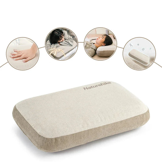 Memory Foam Comfort Square Pillow for Camping & Travel-0