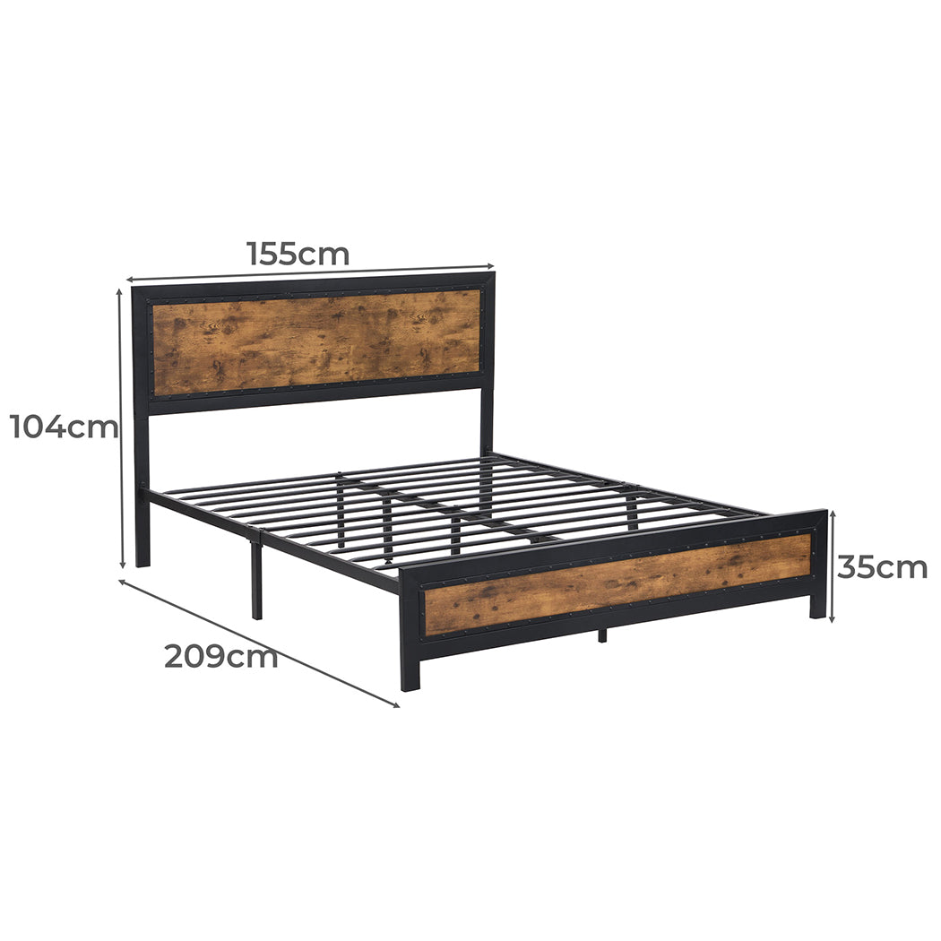 Levede Metal Bed Frame Mattress Base Queen-1