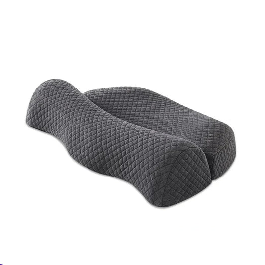 Ergonomic Memory Foam Cervical Pillow Orthopedic Contour Grey-0