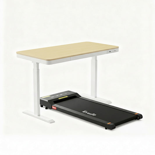 Artiss Electric Treadmill with 120cm Automatic Standing Desk Walking Pad 400mm