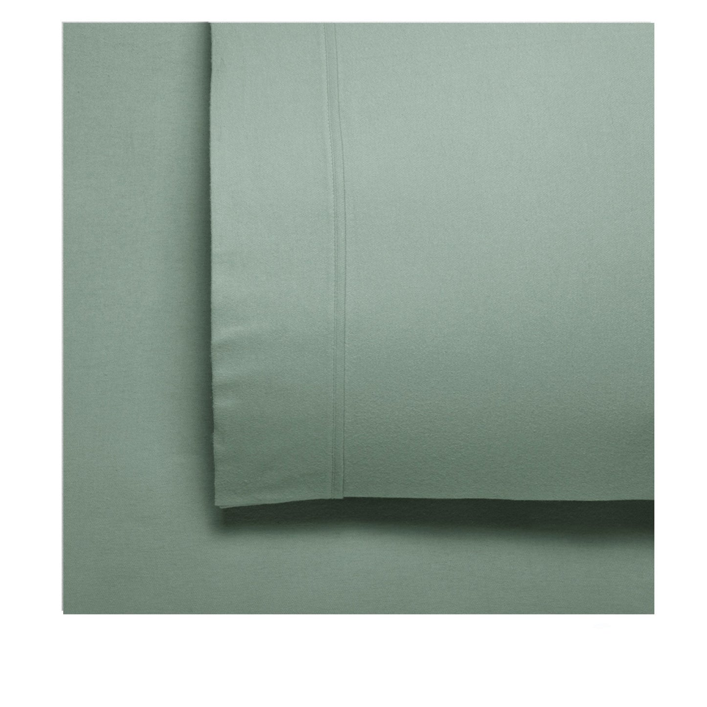 Bianca Fletcher Flannelette Cotton Sheet Set Sage Double-0