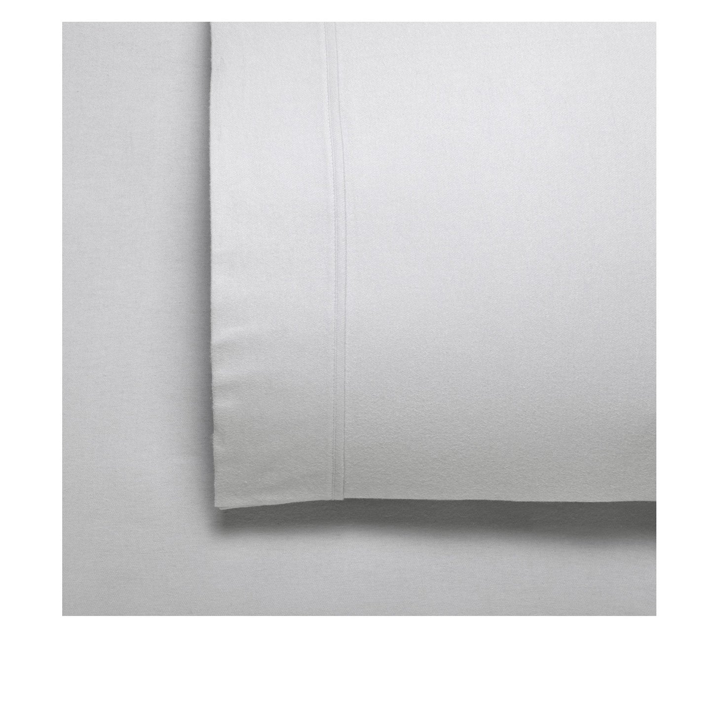 Bianca Fletcher Flannelette Cotton Sheet Set Silver Single-0