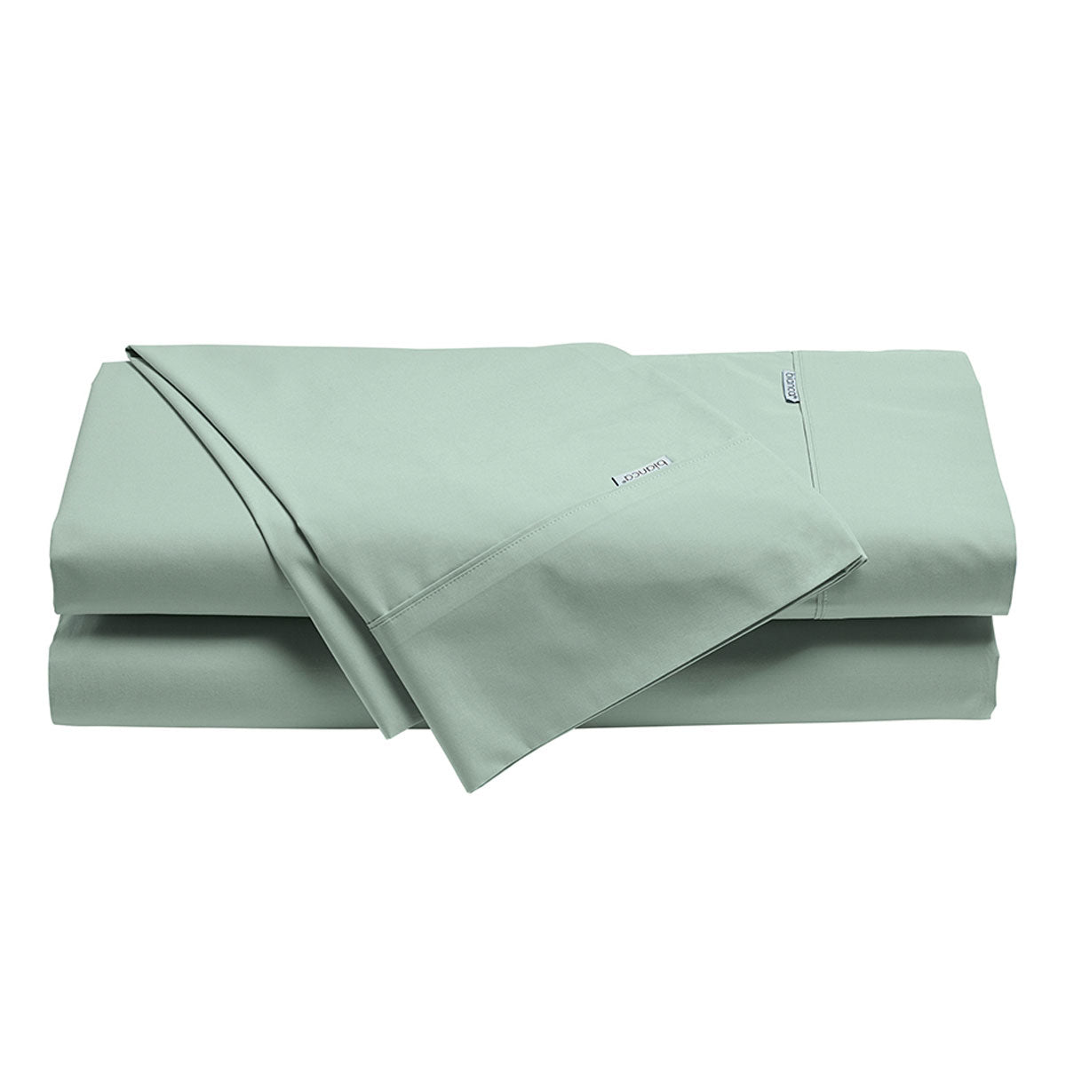 Bianca Heston Cotton Percale Sheet Set Sage King-0