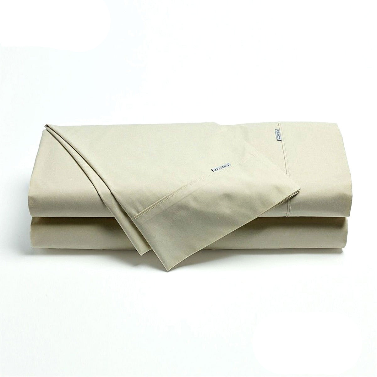 Bianca Heston Cotton Percale Sheet Set Stone Long Single-0