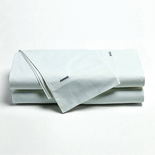 Bianca Heston Cotton Percale Sheet Set White Long Single-0