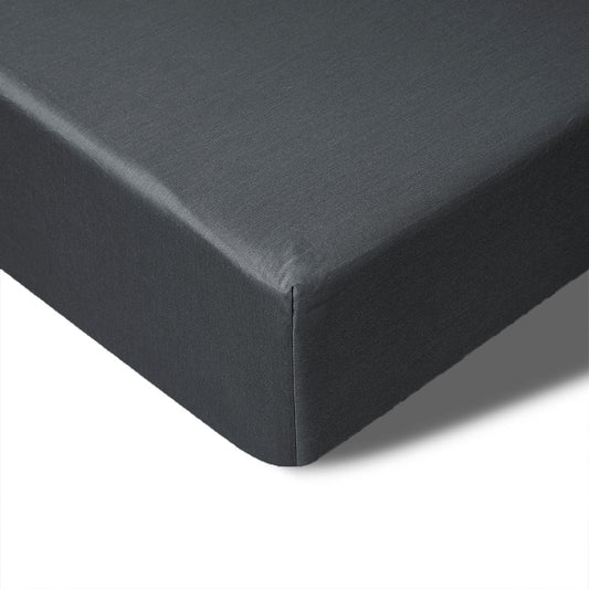 Accessorize 400TC Charcoal Bamboo Cotton Fitted Sheet 40cm Wall Single-0