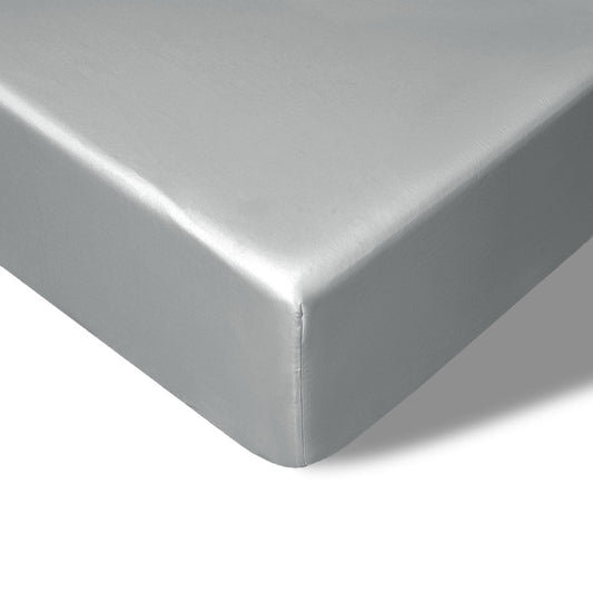 Accessorize 400TC Grey Bamboo Cotton Fitted Sheet 40cm Wall King-0