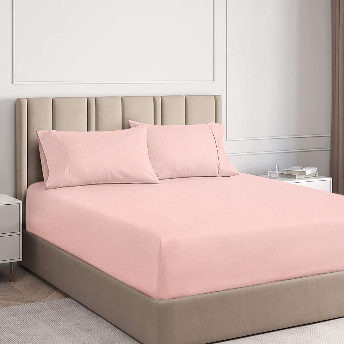 Ramesses Tea Rose 2000TC Cooling Bamboo Combo Set Queen-0