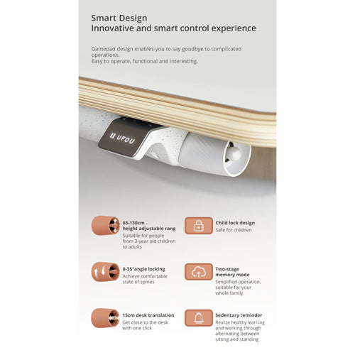 1.2m UFOU UPON Standing Desk Height Adjustable Motorised Electric Sit Stand Table Riser