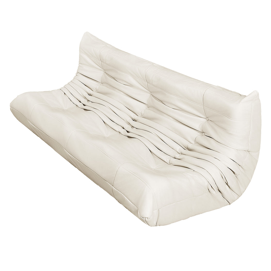 Levede 3 Seaters Floor Sofa Caterpillar Lounge-0