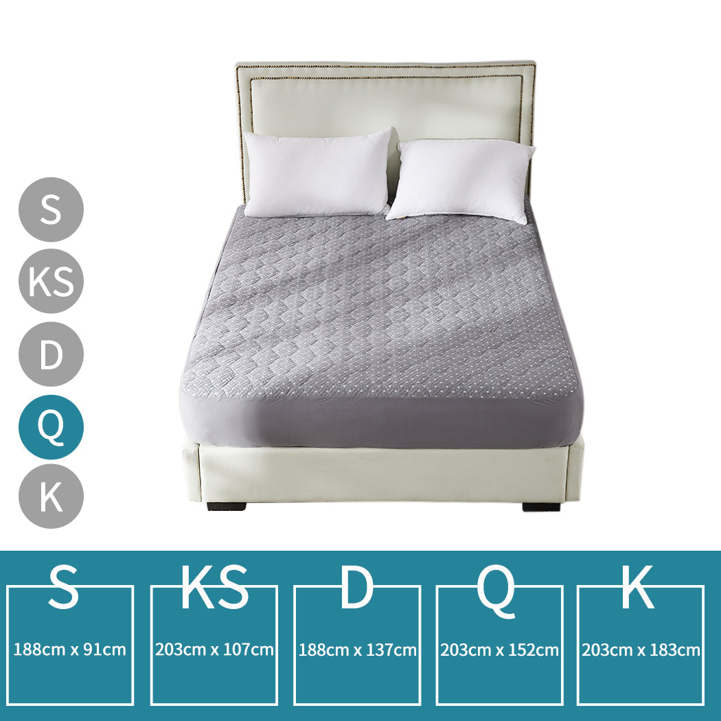 Dreamz Mattress Protector Topper Bamboo Queen-1