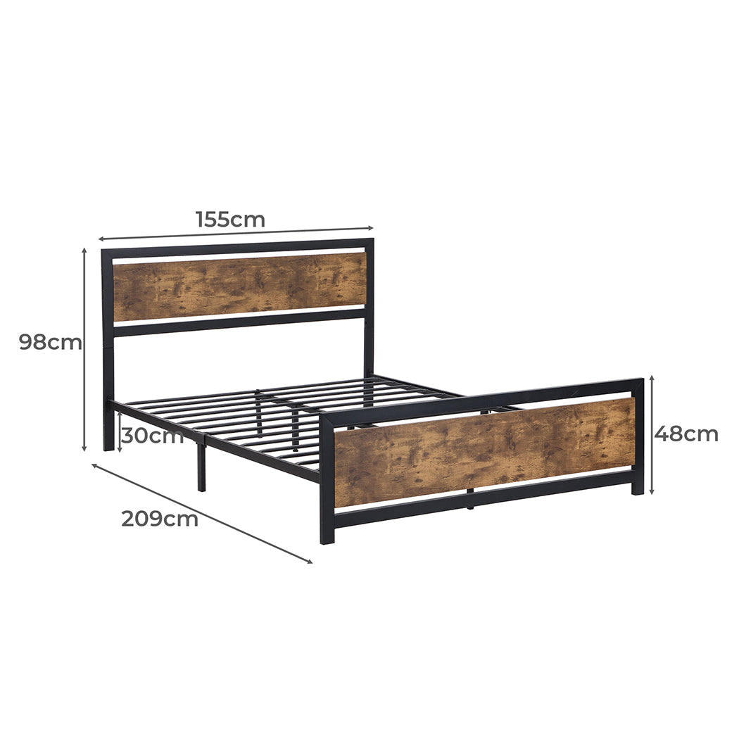 Levede Metal Bed Frame Mattress Base Queen-1