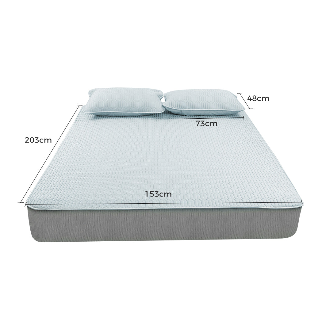 DreamZ Latex Cooling Bed Sheet Set Fitted 3PCS Queen-1