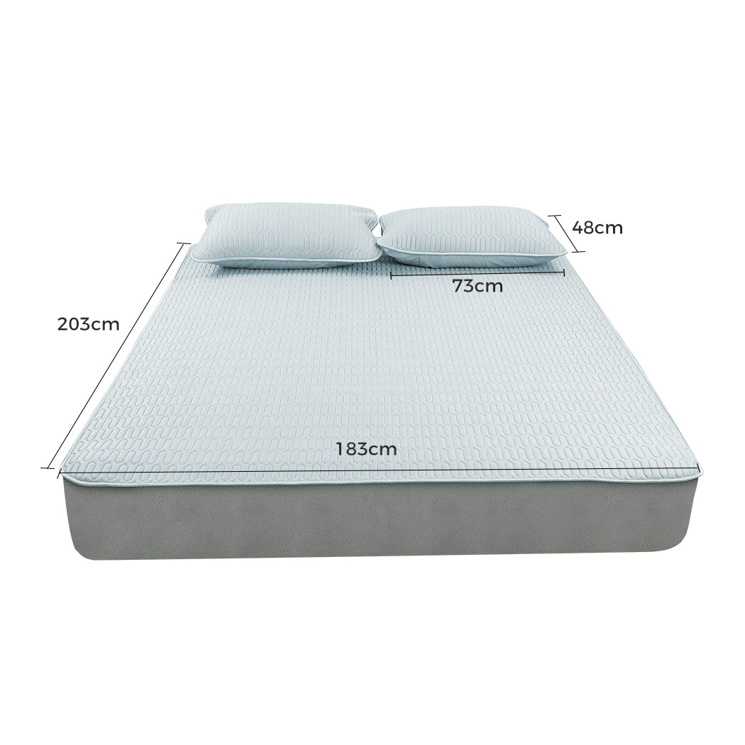 DreamZ Latex Cooling Bed Sheet Set Fitted 3PCS King-1