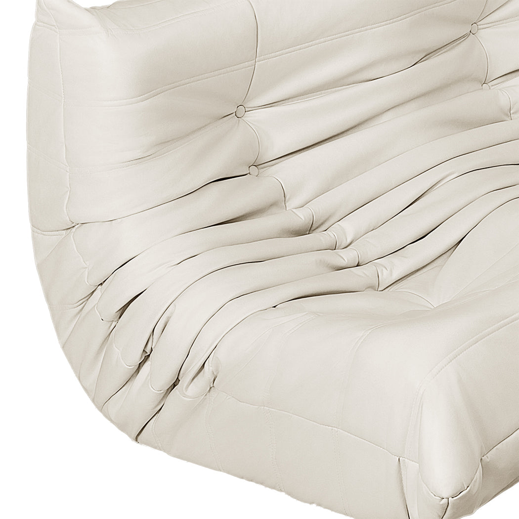 Levede 3 Seaters Floor Sofa Caterpillar Lounge-2