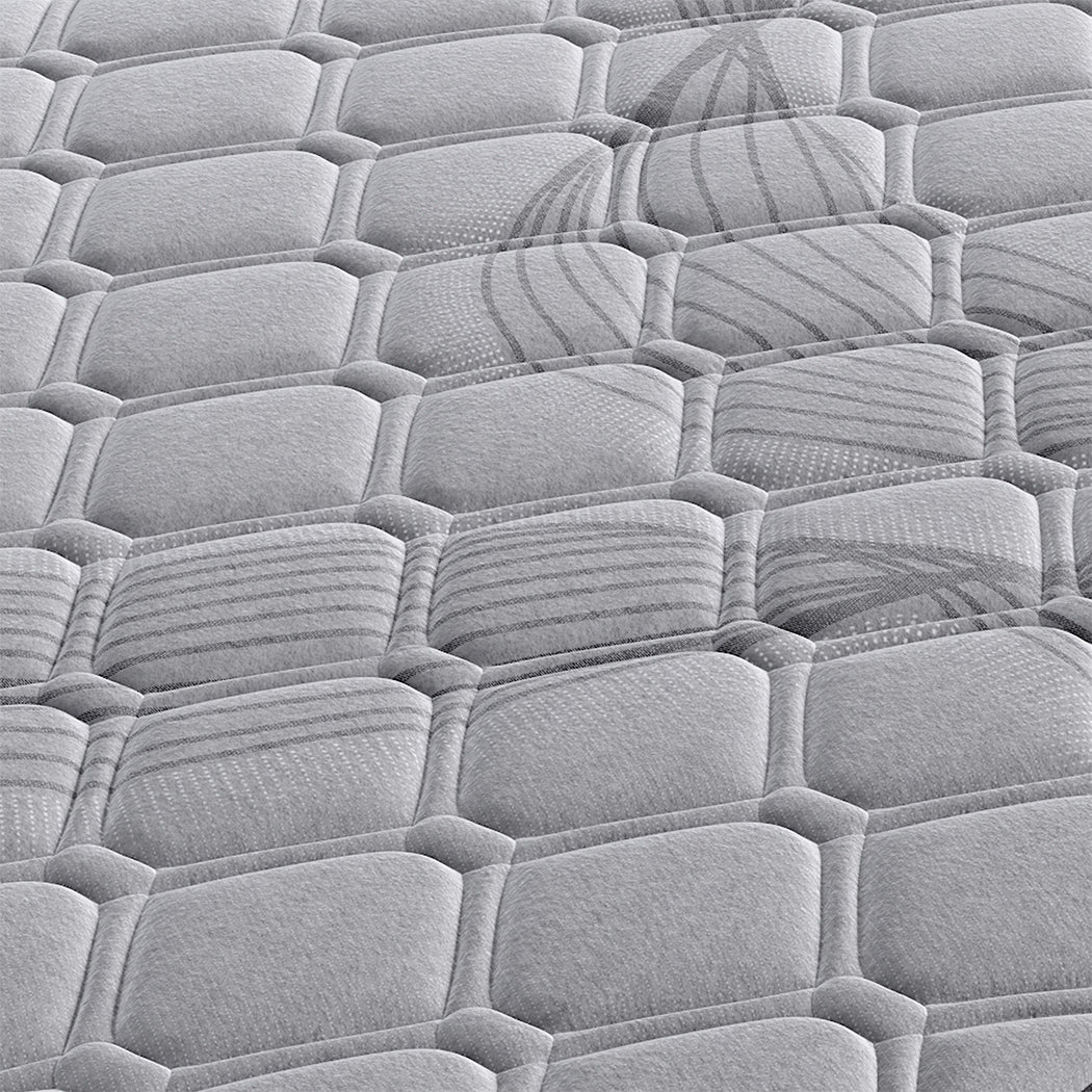 Metal Bed Frame Mattress Base Set Wood Queen-2