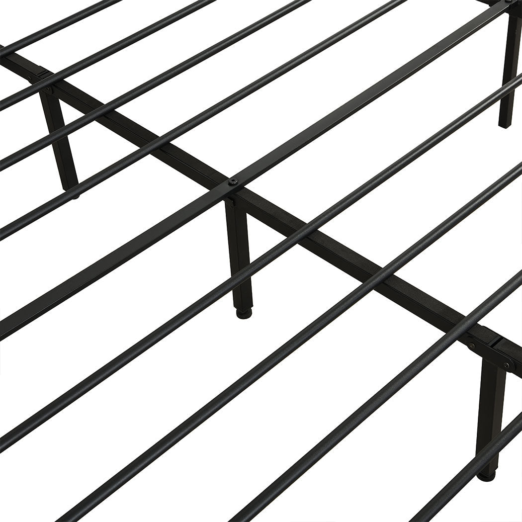 Levede Metal Bed Frame Queen Mattress-3