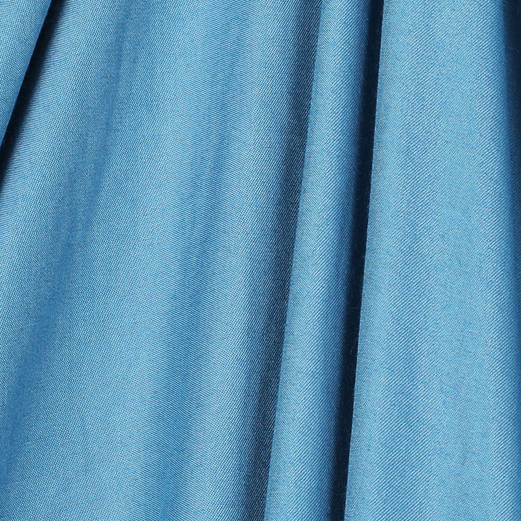 Dreamz 4pcs Double Size 100% Bamboo Bed Sheet Set in Blue Colour-3