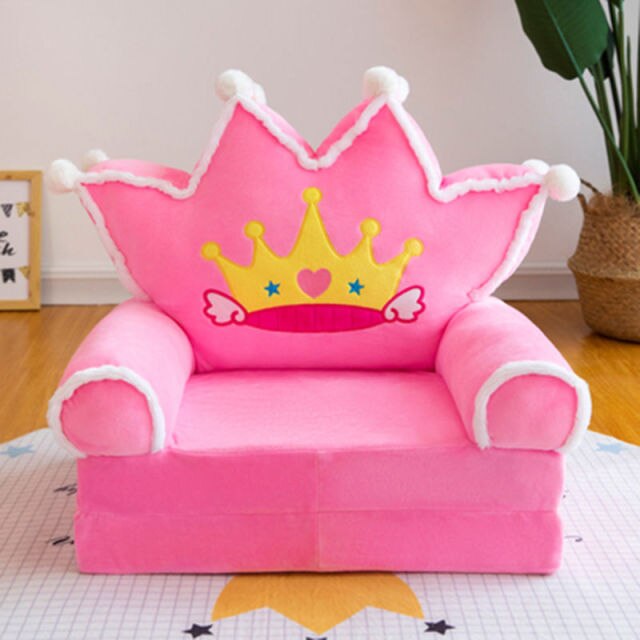 Children Folding Small Sofa Bed Nap Cartoon Cute Lazy Lying Seat Stool Removable and Washable Kids Sofa Kids Chair-14